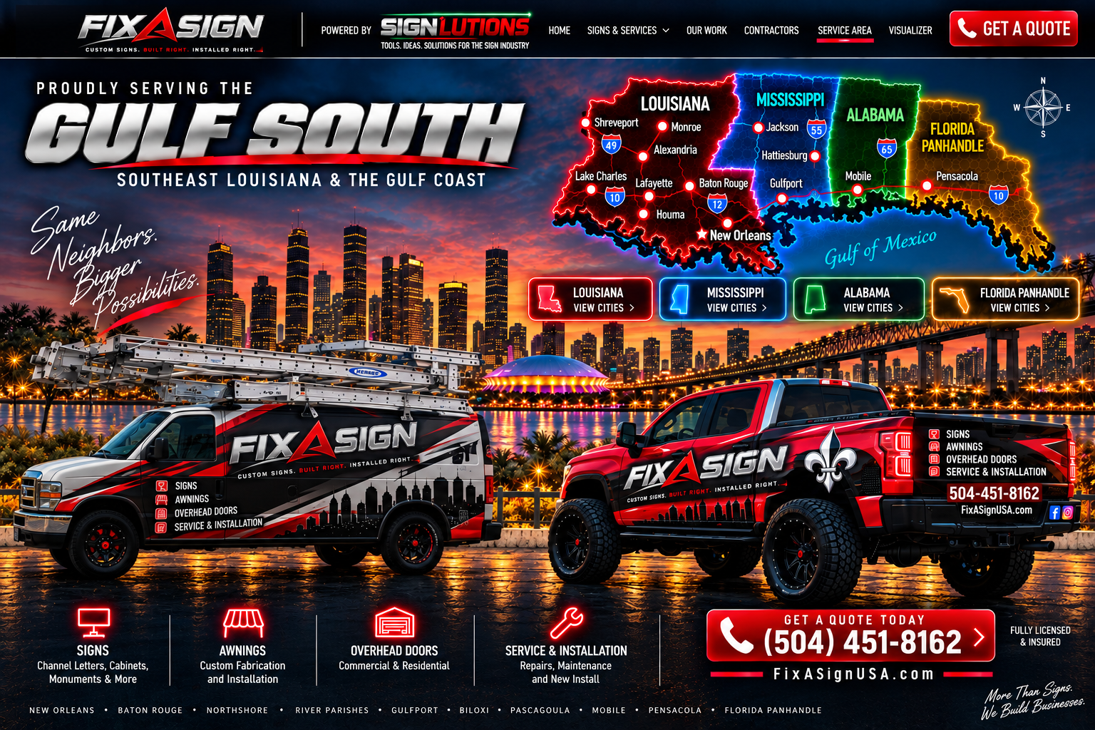 Fix A Sign Gulf South Service Area